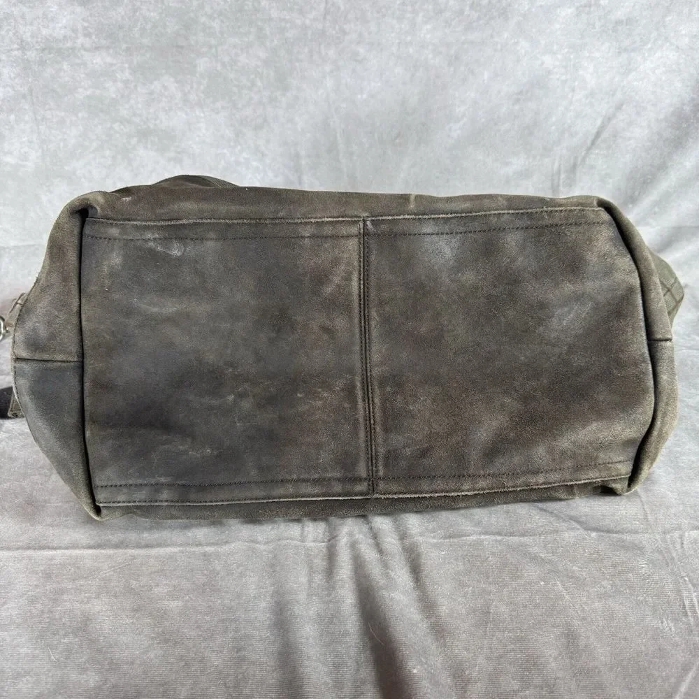 Coach D1361-F70934 Canvas W/Leather Trim Plaid Travel‎ Bag - Picture 8 of 8